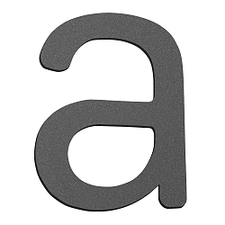 Huisnummers a klein, antraciet