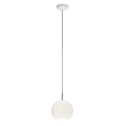 Pendelarmatuur BALL E27 IP20, mat, opaalwit dimbaar