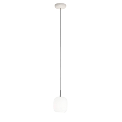 Pendelarmatuur MUREA E27 IP20, mat, opaalwit dimbaar