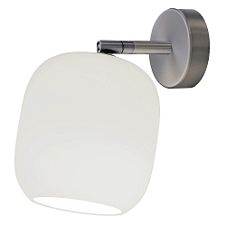 Wandarmatuur MUREA draaibaar, roteerbaar E27 IP20, aluminium, mat, opaalwit dimbaar