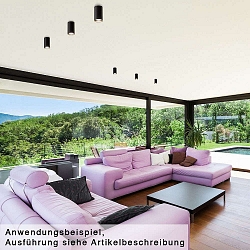 Ceiling luminaire TUBUS, GU10, IP20, black matt