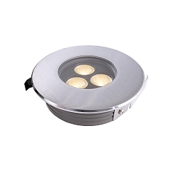 Vloerinbouwarmatuur FLAT � 116MM toegankelijk, symmetrisch IP67, zilver 