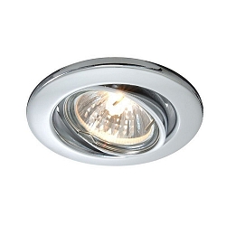 spot GU10 IP20, chrome, silver dimmable