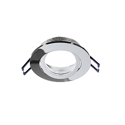 Plafondinbouwarmatuur SAMSOLA rond, draaibaar GU10 / GU5.3, glanzend, zilver dimbaar