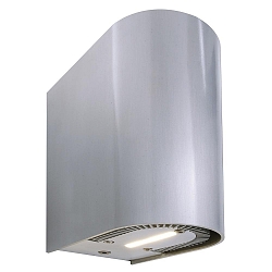 Wall luminaire Adelanto II, 220-240V AC / 50-60Hz, 10W, 3000K, aluminum, anodised silver