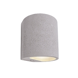 Concrete wall luminaire SABIK, G9 max. 25W, grey / white