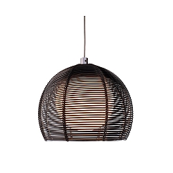 Pendant luminaire Filo Ball, 222-240V AC / 50-60Hz, G9, 40W, metal, black