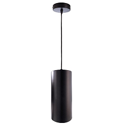 Pendant luminaire BARREL, 100W, E27, 220-240V, IP20, black