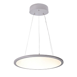 Pendelarmatuur LED PANEL rond IP20, helder, gesatineerd, zilver