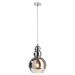 Pendant luminaire DIPHDA, E27, � 20cm,-transparently mirrored