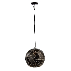 Pendant luminaire ASTEROPE RUND 400, E27, matt black