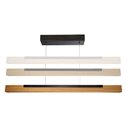 pendant luminaire MADERA wooden lamp IP20, brown, black dimmable