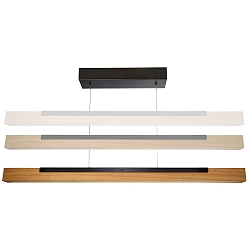 pendant luminaire MADERA wooden lamp IP20, brown, black dimmable