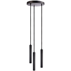 Pendelarmatuur SLIM DIM 3-vlams, rond, UGR < 19 IP20, gitzwart dimbaar