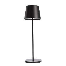 Tafellamp op batterijen CANIS CCT Switch, met Touch-Dimmer, zonder Lader IP65, mat, grafietzwart dimbaar