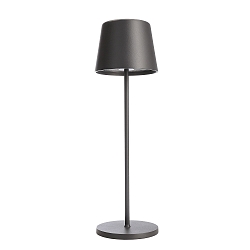 Tafellamp op batterijen CANIS CCT Switch, met Touch-Dimmer, zonder Lader IP65, donkergrijs, mat dimbaar