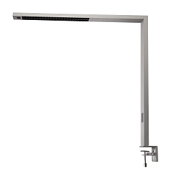 Tafelarmatuur OFFICE THREE STANDARD MOTION up down, met sensor, met aanraakdimmer IP20, wit aluminium dimbaar