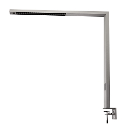 Tafelarmatuur OFFICE THREE PRO MOTION up down, met sensor, Tunable White IP20, wit aluminium dimbaar