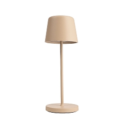 Tafellamp op batterijen CANIS MINI CCT Switch, met Touch-Dimmer, zonder Lader IP65, beige, mat dimbaar