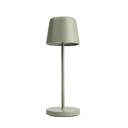 Tafellamp op batterijen CANIS MINI CCT Switch, met Touch-Dimmer, zonder Lader IP65, mat, grijsgroen dimbaar