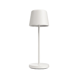 Tafellamp op batterijen CANIS MINI CCT Switch, met Touch-Dimmer, zonder Lader IP65, mat, verkeerswit dimbaar