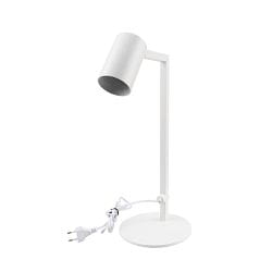 table lamp CAN TILT with plug, switchable, cardanic swivelling GU10 IP20, white 