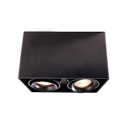 Ceiling luminaire MONA II, 50W, 2x GU10, 220-240V, IP20, black