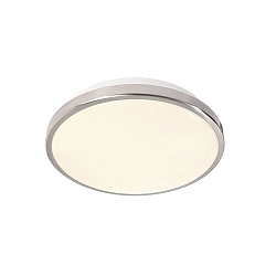 Plafondarmatuur HELEN CCT Switch IP54, gesatineerd, zilver, wit