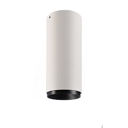 Downlight LUCEA 10 stijf, opbouwversie, CCT Switch IP20, transparant, verkeerswit dimbaar