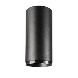 Downlight LUCEA 15 stijf, opbouwversie, CCT Switch IP20, transparant, gitzwart dimbaar