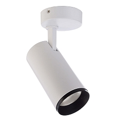 Plafondarmatuur LUCEA TILT 20 CCT Switch, instelbaar IP20, transparant, verkeerswit dimbaar