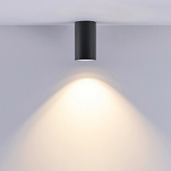 downlight CAN BATH cylindrical, rigid GU10 IP44, black