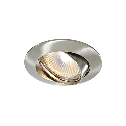 Recessed ceiling ring 68s, swivelling, voltage constant, 12V AC / DC, GU5.3 / MR16, 50W, brushed aluminum