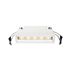 Recessed LED ceiling luminaire CETI 5, 14-15V DC, 10W 3000K 700lm 30 / 70�, current constant, asymmetrical, dimmable, white
