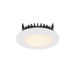 KapegoLED recessed ceiling luminaire, LED Panel Round III 6, current constant, 17,9V DC, 350 mA, 6.3W, white, 3000K