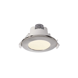 Plafondinbouwarmatuur ACRUX 68 CCT Switch, met sierring IP20, zilver, wit dimbaar