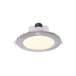 Plafondinbouwarmatuur ACRUX 120 CCT Switch, met sierring IP20, zilver, wit dimbaar