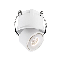 Plafondinbouwarmatuur UNI II MINI 2-polig, constante stroom, cardanisch draaien IP20, wit dimbaar