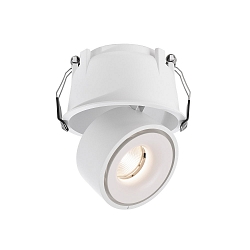 Plafondinbouwarmatuur UNI II TILT 350MA 2-polig, constante stroom, cardanisch draaien IP20, wit dimbaar