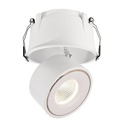 Plafondinbouwarmatuur UNI II MAX TILT 700MA 2-polig, constante stroom, cardanisch draaien IP20, wit dimbaar