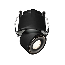 Plafondinbouwarmatuur UNI II MINI 2-polig, constante stroom, cardanisch draaien IP20, gitzwart dimbaar