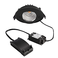 Inbouwspot DIONE IP20 draaibaar, bekabeld IP20, zwart dimbaar