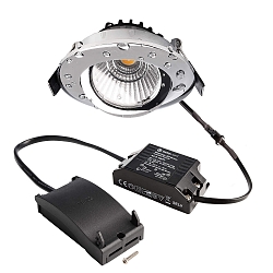 Inbouwspot DIONE IP44 DIM 840 draaibaar, bekabeld IP44, chroom dimbaar