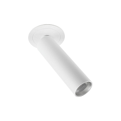 Plafondinbouwarmatuur SLIM cilindrisch, instelbaar, UGR < 19 IP20, wit dimbaar