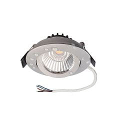 Inbouwspot DIONE IP44 RGB+3000K draaibaar, RGBW, excl. netvoeding IP44, lichtgrijs dimbaar