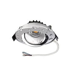 Inbouwspot DIONE IP44 RGB+3000K draaibaar, RGBW, excl. netvoeding IP44, chroom dimbaar