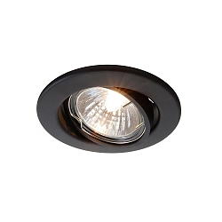 Recessed ceiling ring 68s, voltage constant, 12V AC / DC, GU5.3 / MR16, 50W, swivelling, matt black