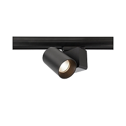 3-fase armatuur NIHAL MINI incl. 3-fase adapter IP20, zwart dimbaar