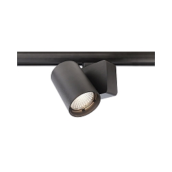 3-fase spot NIHAL incl. 3-fase adapter IP20, zwart dimbaar