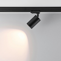 3-phase spot cAN, 220-240V AC / 50-60Hz, GU10 LED max. 7.5W, rotatable and pivotable, black